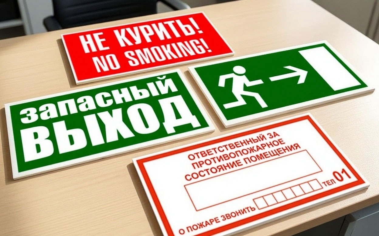 Знаки пожарной безопасности по ГОСТ 12.4.026-2015